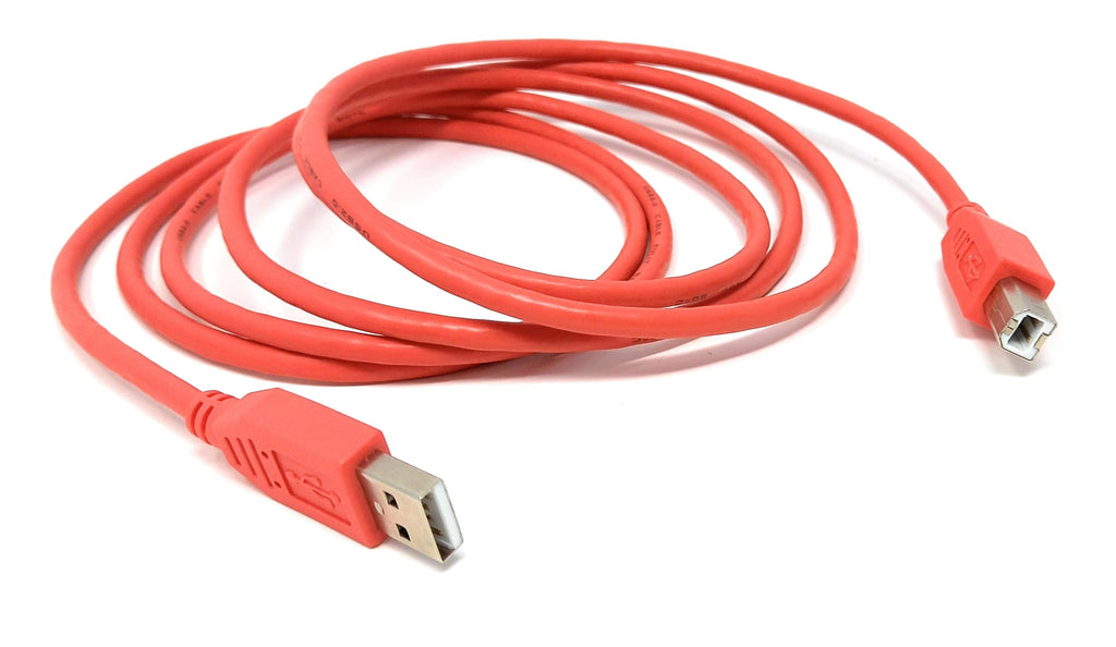 DRUT USB B Cable for DJ Controllers & MIDI Devices, Printer Style Lead for Mixers, Turntables, Keyboards, Samplers, Synthesizers, Compatible with Numark, Pioneer, Traktor, Denon, Akai, Serato
