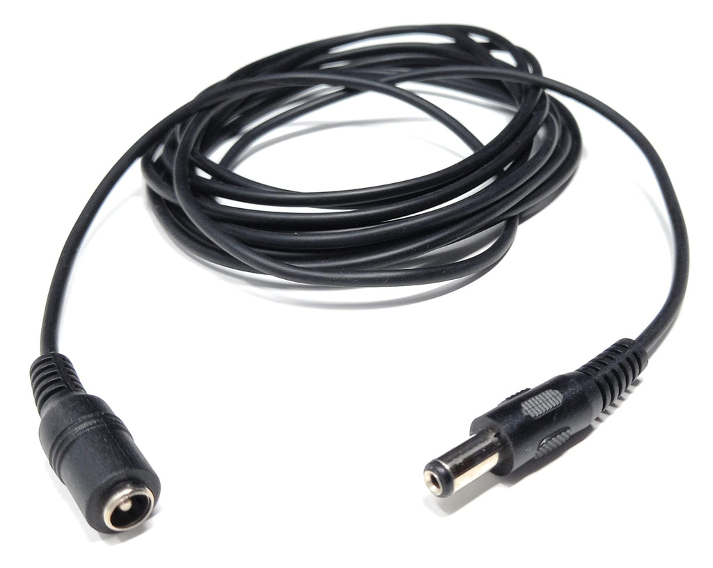 5.5mm x 2.1mm DC Power Plug to Socket, Male to Female CCTV, LED, Modem Router, Music Instruments Extension Lead Cable