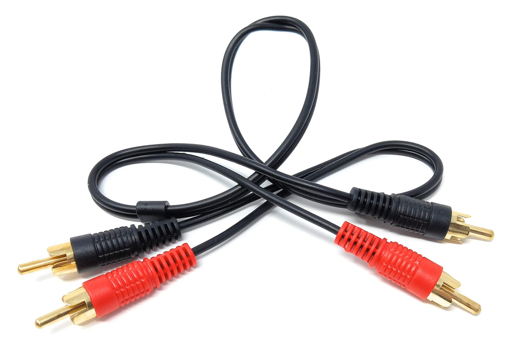 DRUT RCA to RCA Phono Twin Jack to Jack Stereo Audio Cable Lead Cord Compatible With CD/DVD/Amplifier/Hifi/DJ Mixer/Turntable