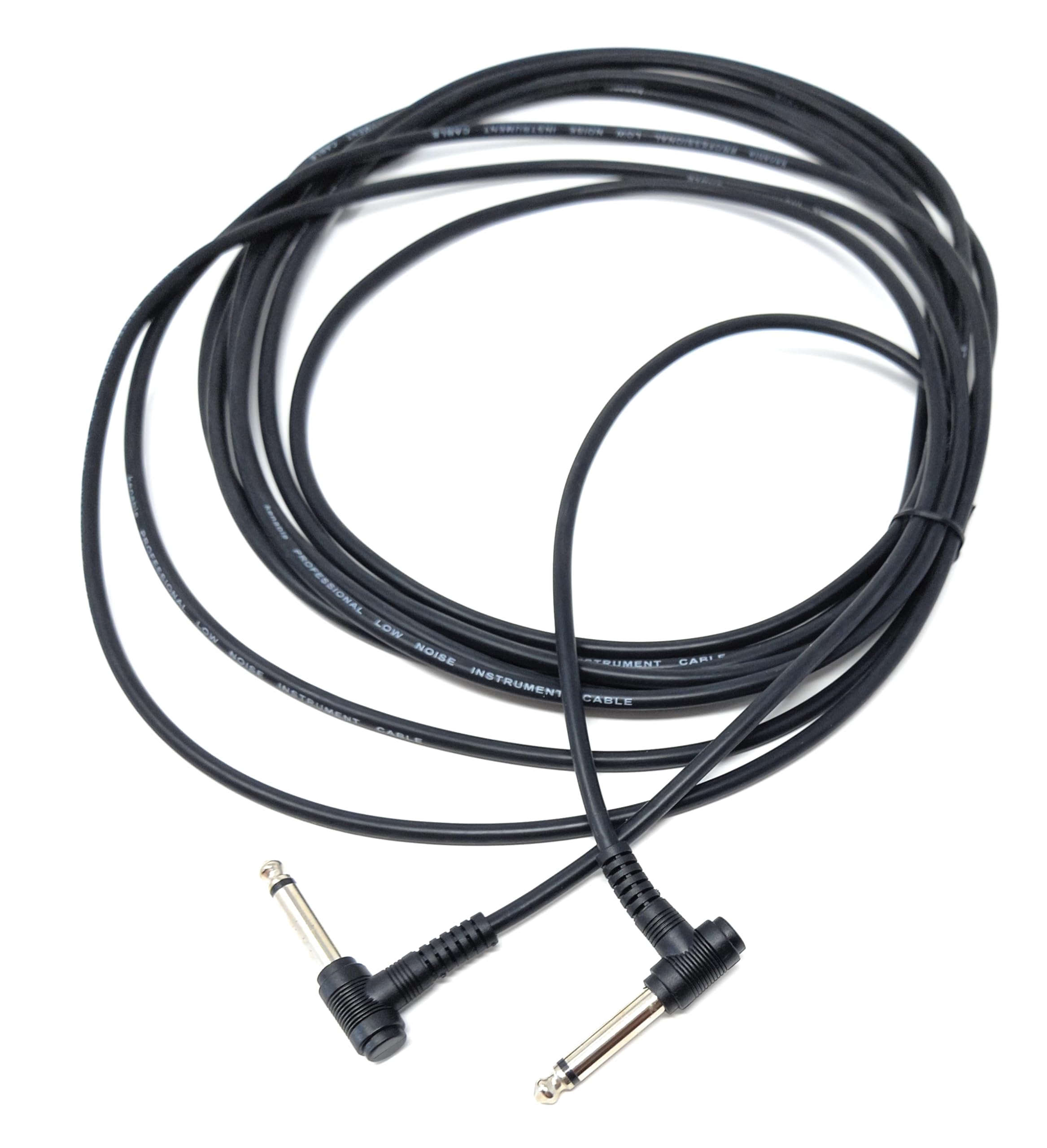 DRUT 6.35mm to 6.35mm Right Angle 90 Degree Jack Audio Mono Guitar Speaker Music Instrument Cable Lead