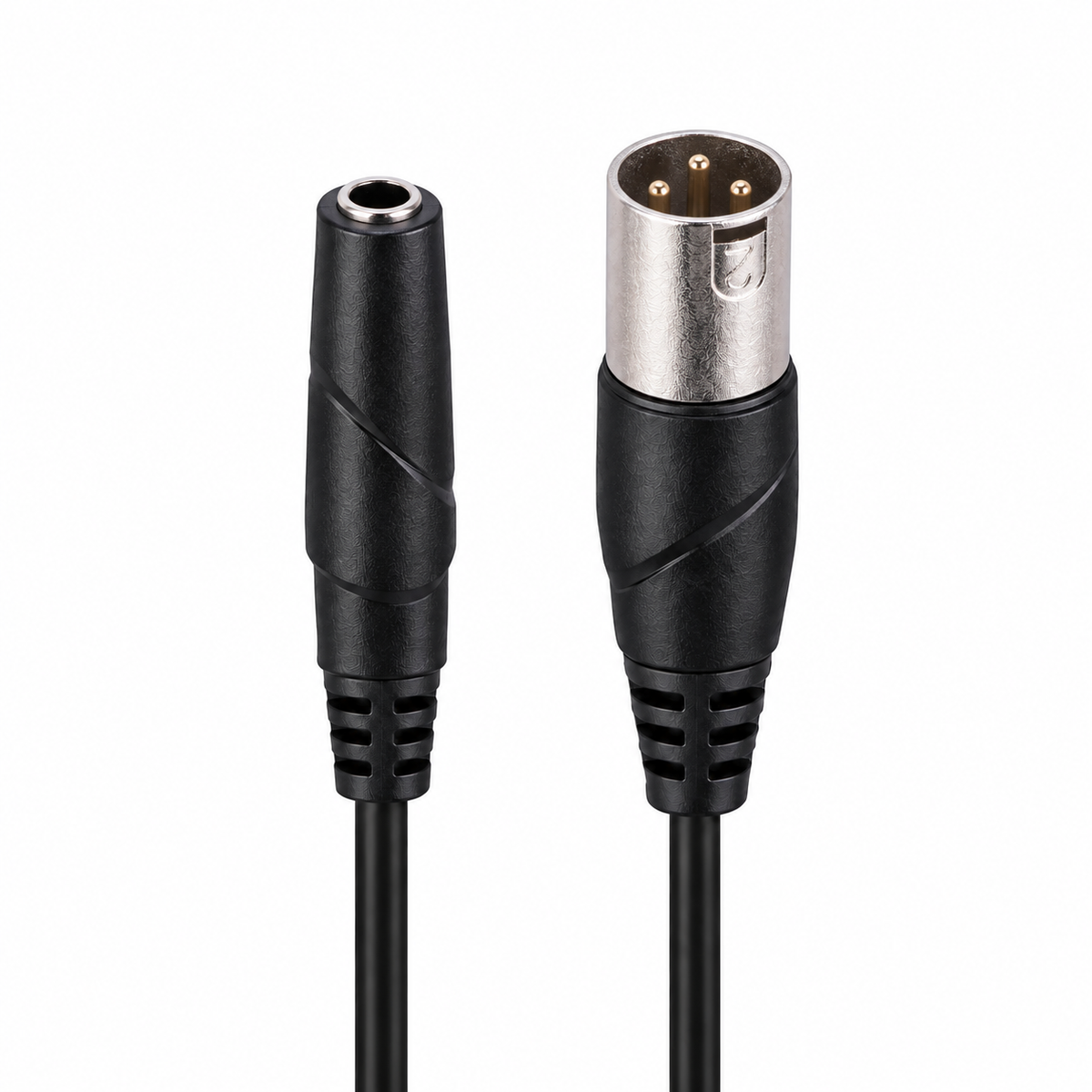 6.35mm Stereo Jack Socket to 3-Pin XLR M Plug Cable (Various Lengths)