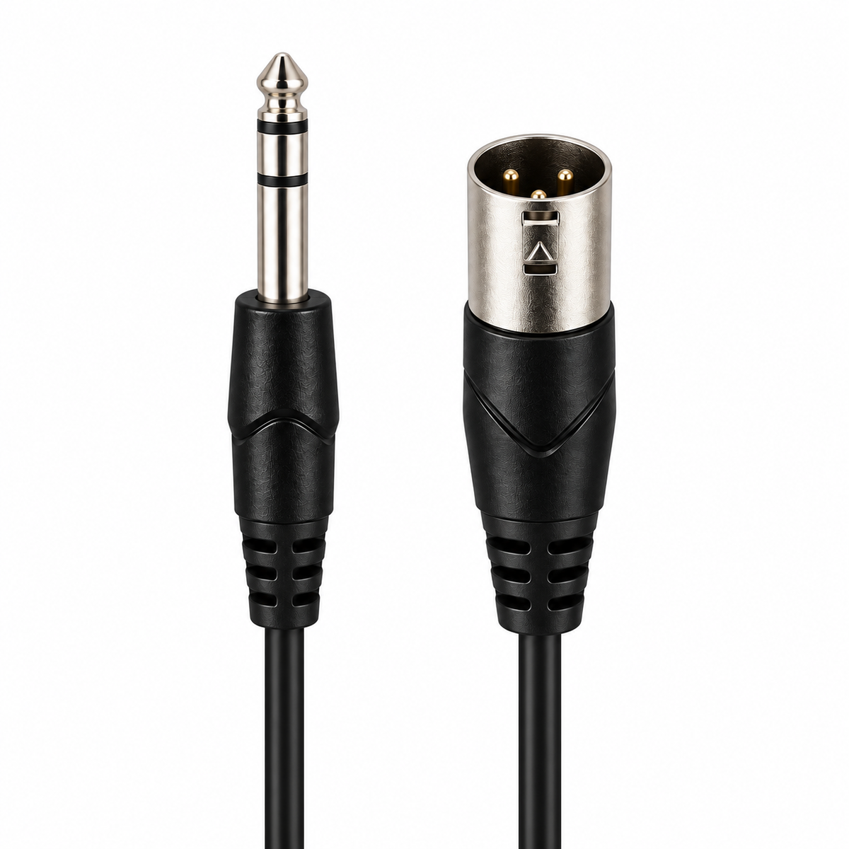 6.35mm Stereo Jack to 3-Pin XLR-M (Male) Cable Lead (Various Lengths)