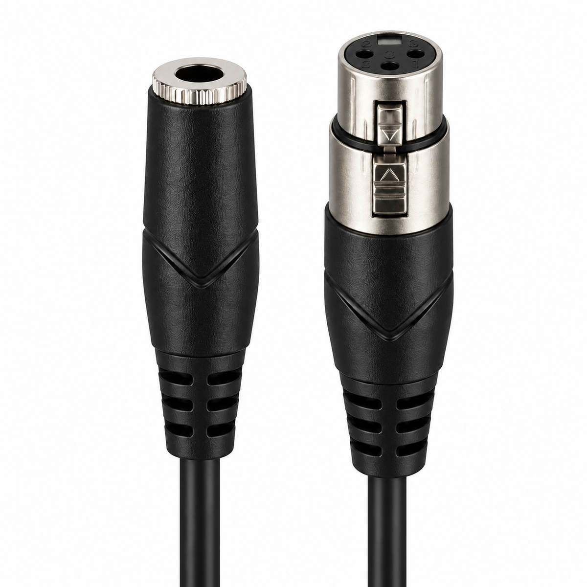 6.35mm Stereo Jack Socket to 3-Pin XLR-F Socket Cable (Various Lengths)