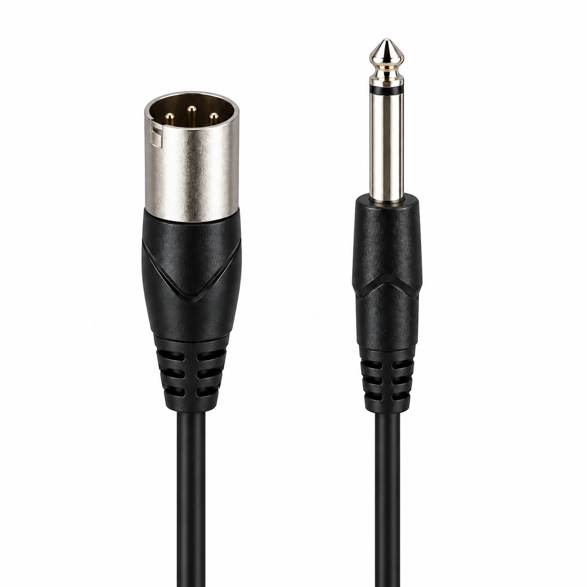 6.35mm Mono Jack to 3-Pin XLR-M Male Plug Cable (Various Lengths)