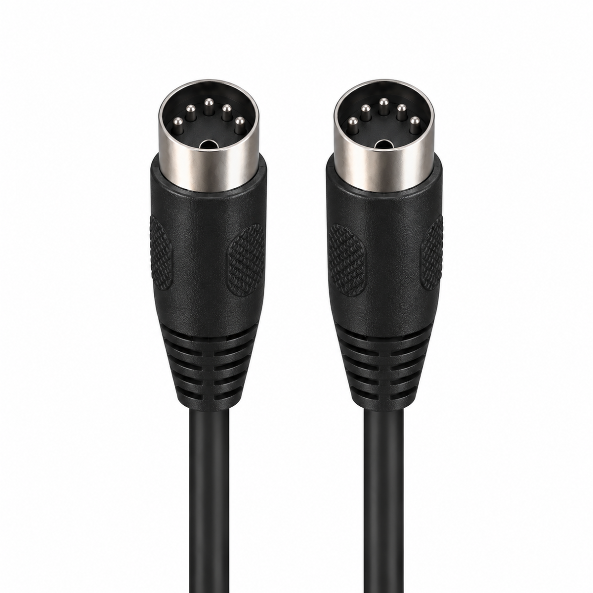5 pin MIDI DIN male to male cable, two vertical plugs