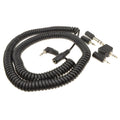 3.5mm Coiled Stereo Extension Cable with Audio Adapter Set