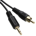 3.5mm Mono to RCA Male Audio Cable Gold