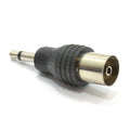 RF Coax Female to 3.5mm Mono Male Aerial Adapter
