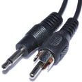 3.5mm Mono to RCA Male Audio Cable 2m Nickel