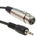 3.5mm Mono Jack to XLR Female Audio Cable