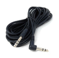 DRUT 6.35mm (1/4") TRS Right-Angled Guitar Cable – Stereo Jack Instrument Lead for Electric Guitar, Bass, Keyboard, Amp, Mixer – Heavy-Duty Audio Cord