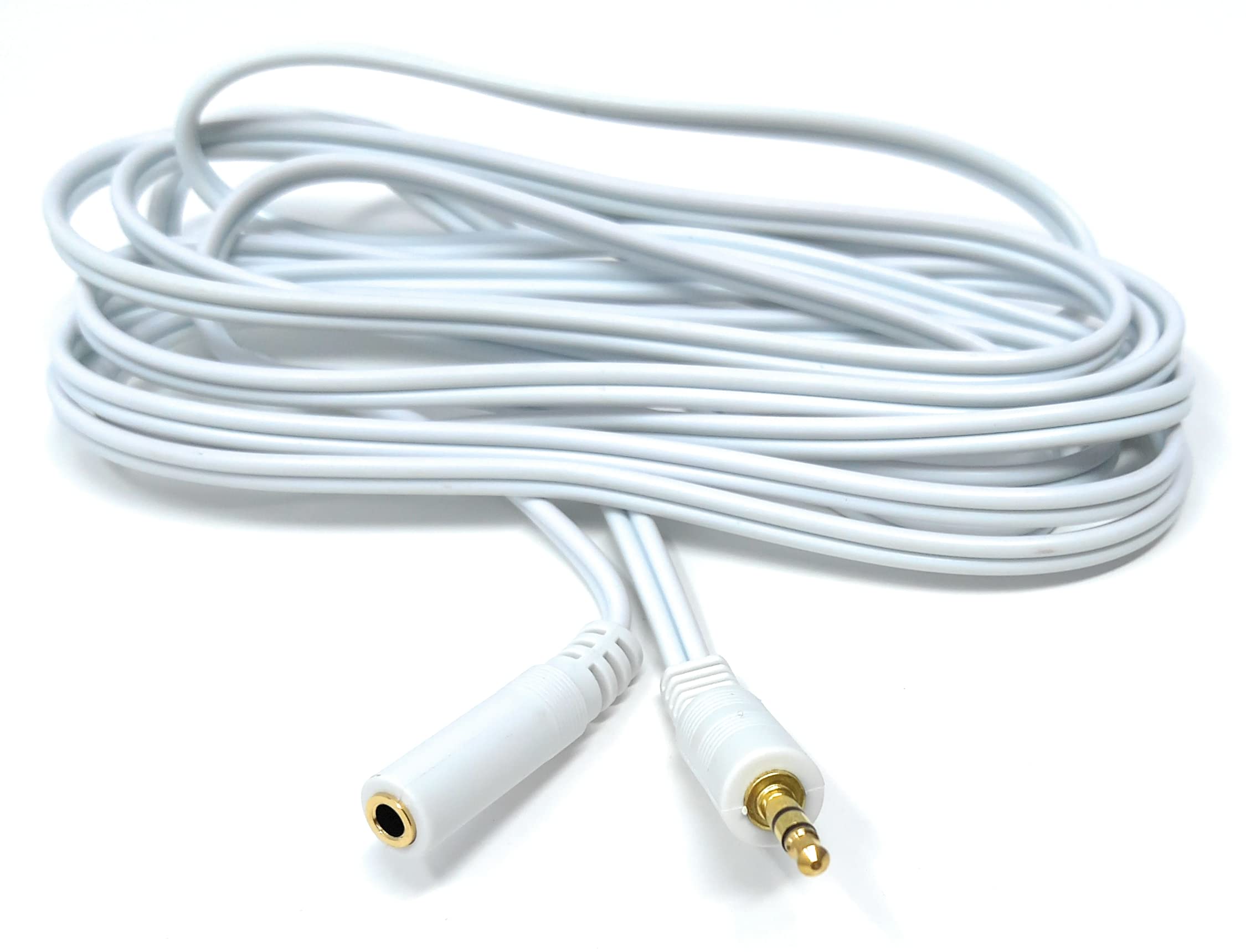 DRUT 3.5mm to 3.5mm Stereo Audio Extension Cable Lead Male to Female Gold Connectors
