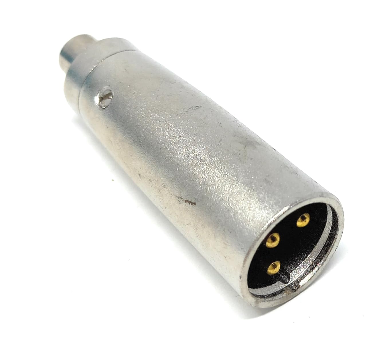 DRUT XLR Male to RCA Female Adapter Cable Changer - 3 Pin XLR M to RCA F Converter