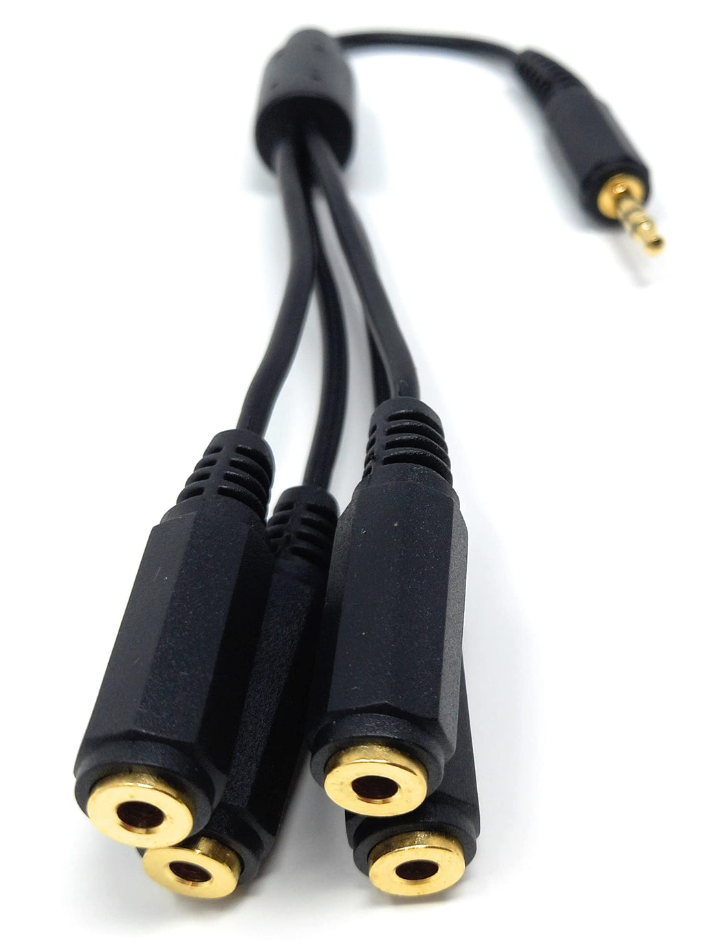 DRUT 3.5mm Jack to Socket Audio Cable Y Headphone Splitter Stereo for Microphones, Headphones Adapter for Phones, Earphones, Speakers, Tablets, PC Extension Lead Gold Plated