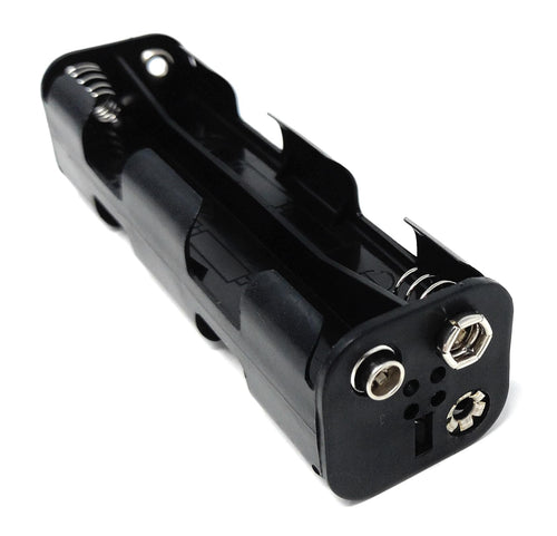 8 x AA Battery Holder with Coil Spring Contacts – Snap-Fit Connectors for Secure Power Housing