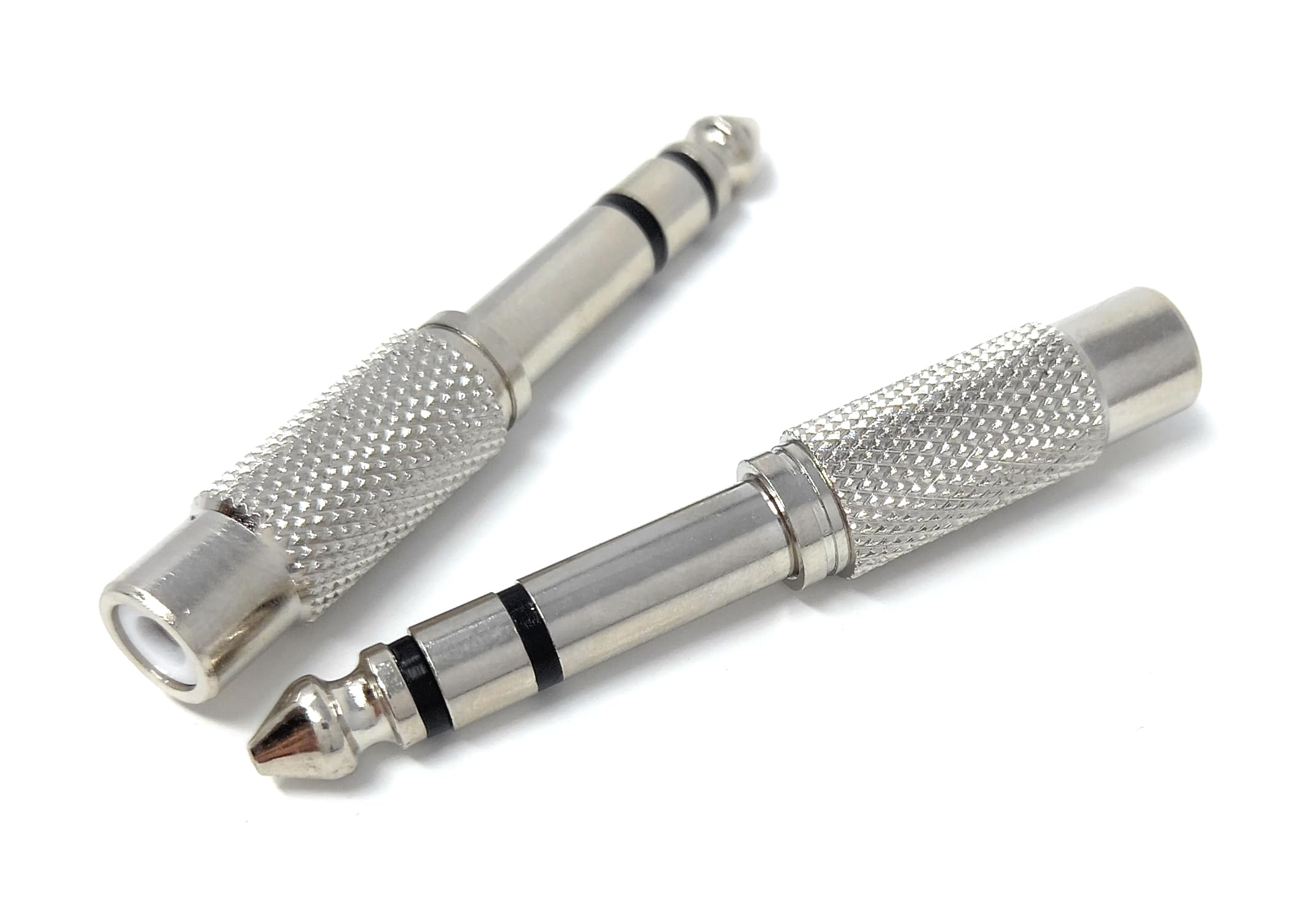 DRUT 6.35mm Stereo Jack to RCA Phono Socket Cable Adapter
