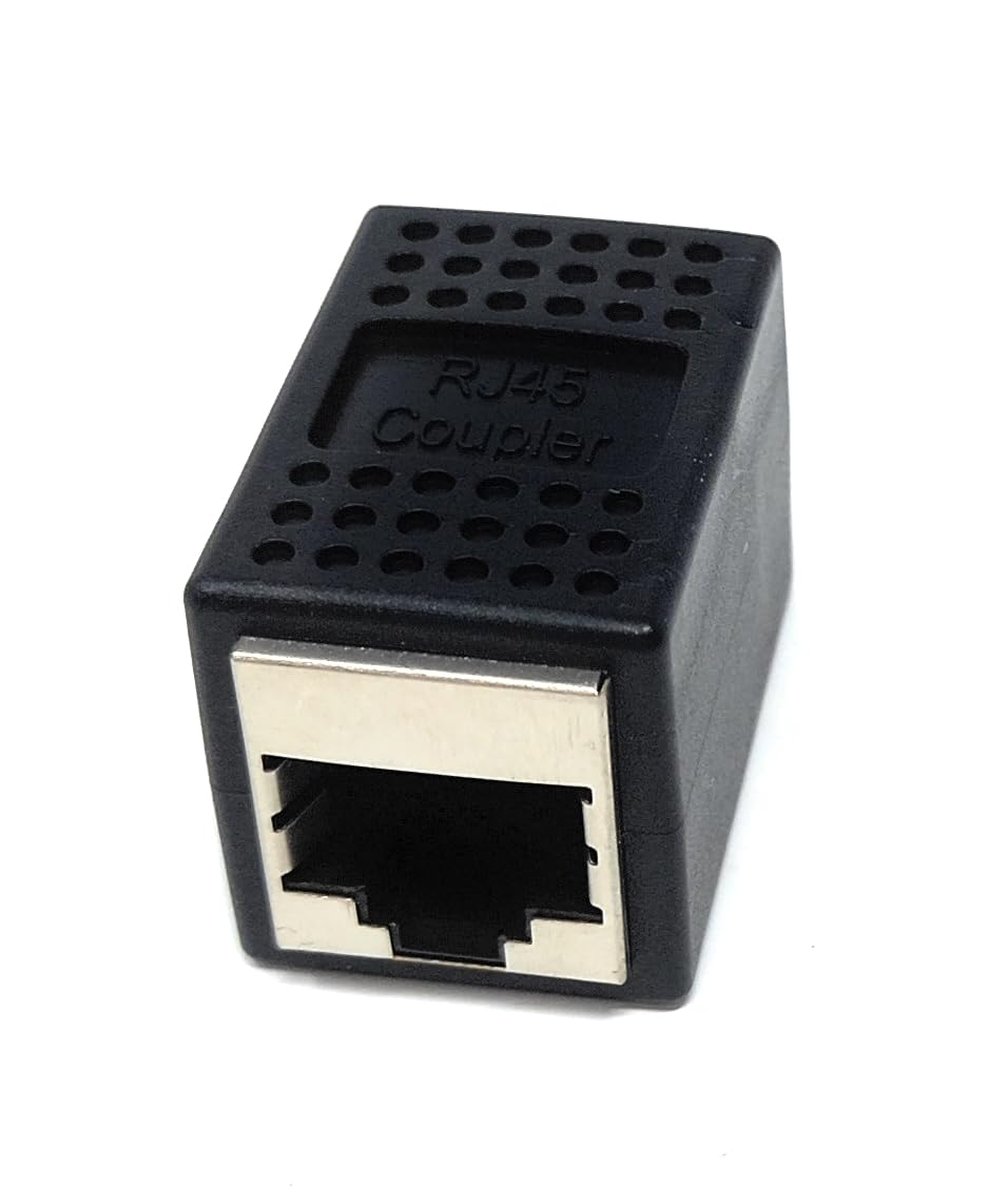 DRUT Cat6A Shielded RJ45 Coupler, Ethernet Connector Female to Female for Cat6A/Cat6/Cat7/Cat8/Cat5e/Cat 5/Cat 9 LAN Cable, Network Extender Joiner, Gender Changer