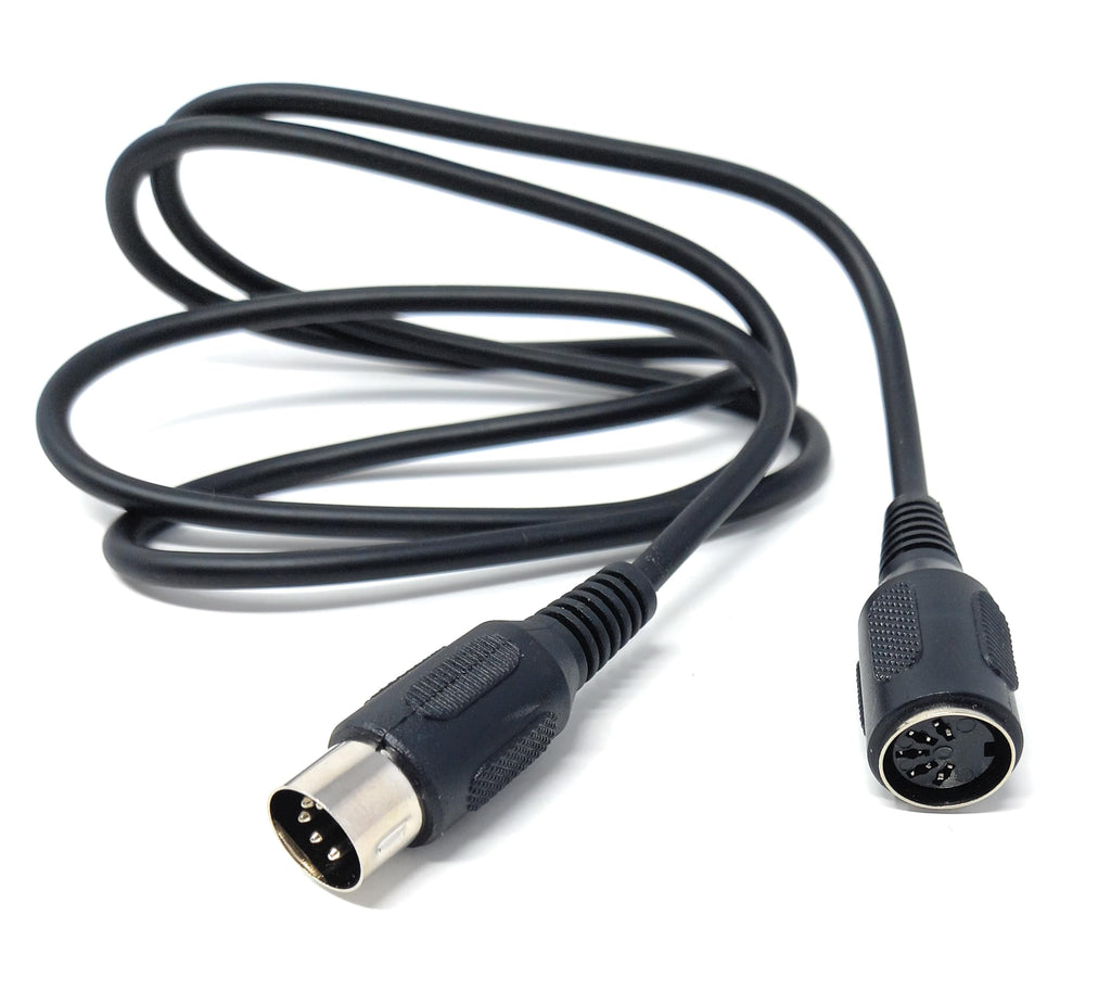 DRUT MIDI 5-PIN DIN Extension Cable, Male to Female, for MIDI Keyboard, Electric Piano, Synthesiser, MIDI Guitar