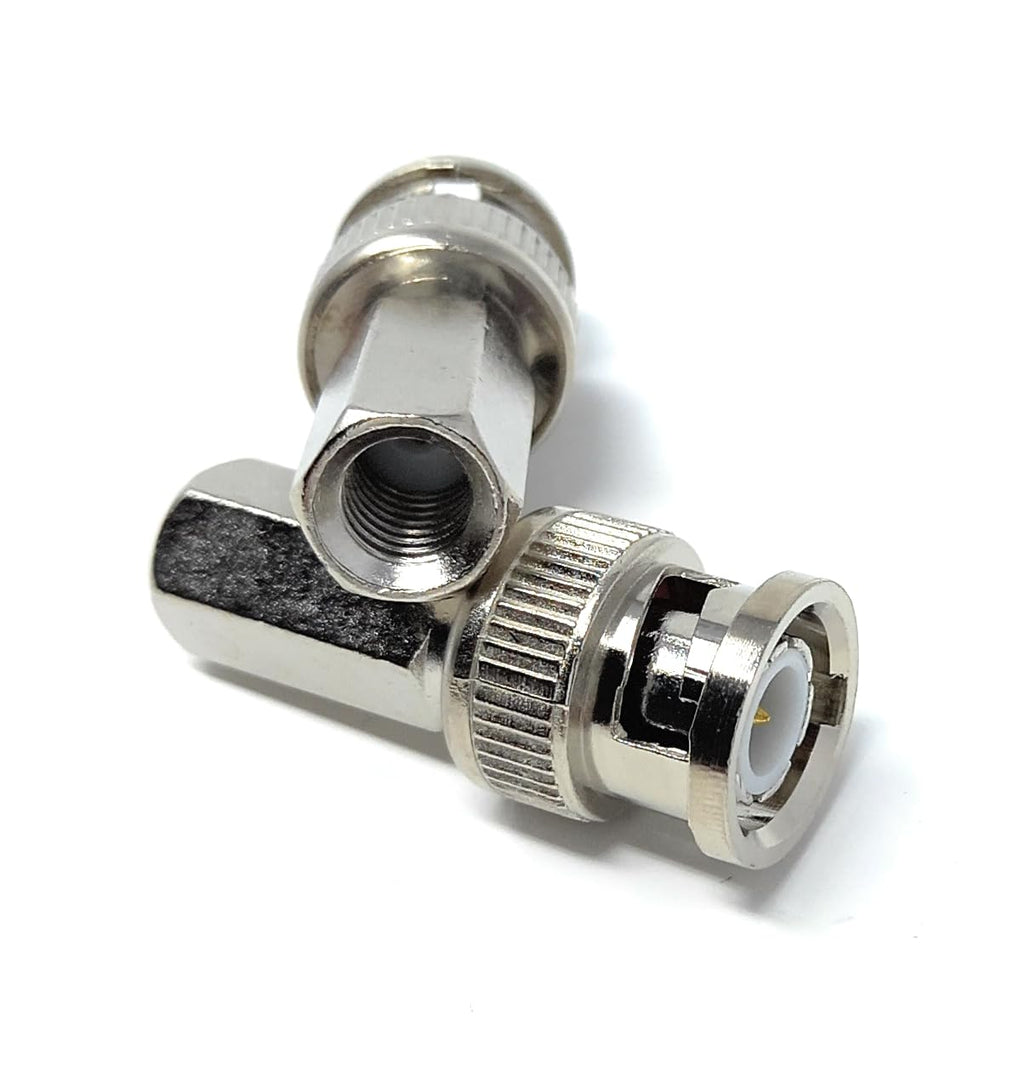 DRUT BNC Twist On Male Plug End RG59/RG6 Coaxial Install SDI Adapter for CCTV Surveillance Security Camera DVI Radio Antenna Coaxial Connector Socket