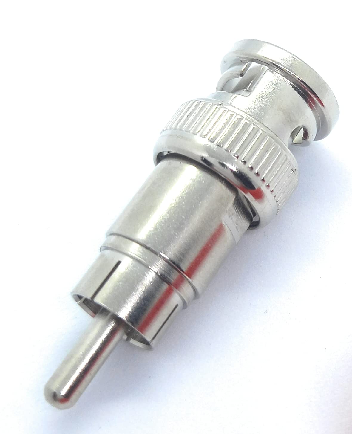 DRUT BNC Male to RCA Phono Male Plug Connector CCTV Camera Cable Video Adapter