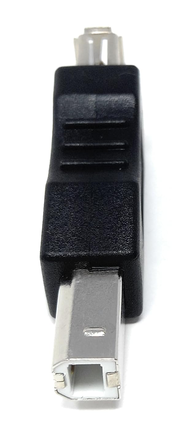 DRUT USB 2.0 A Socket to USB B Printer Male Plug Cable Converter Adapter Nickel Plating with Gold Contacts