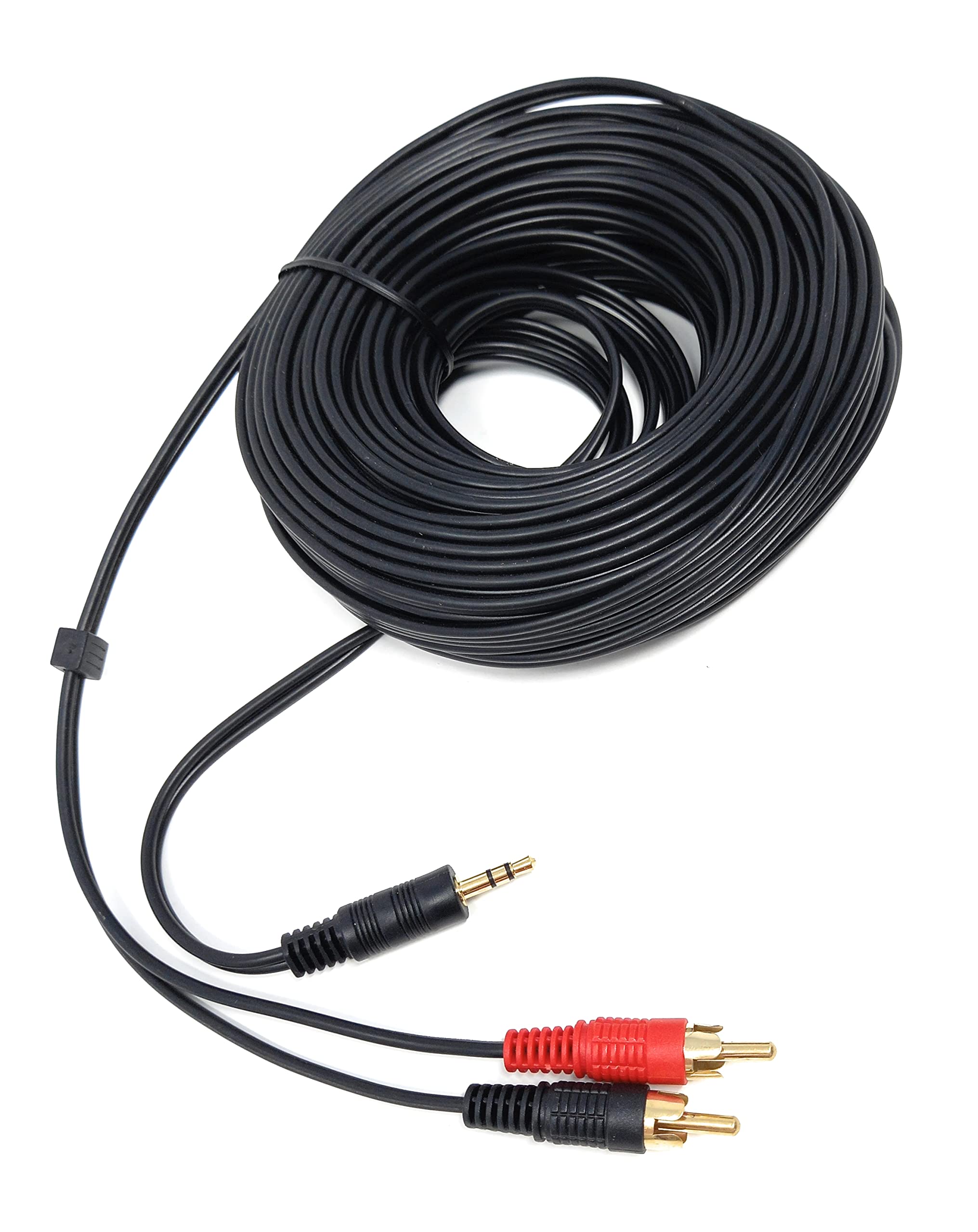 DRUT 3.5mm to Twin RCA Stereo Aux Phono Audio Cable Mini Jack Lead Cord Y Splitter Headphone Cord RCA Y Splitter Adapter