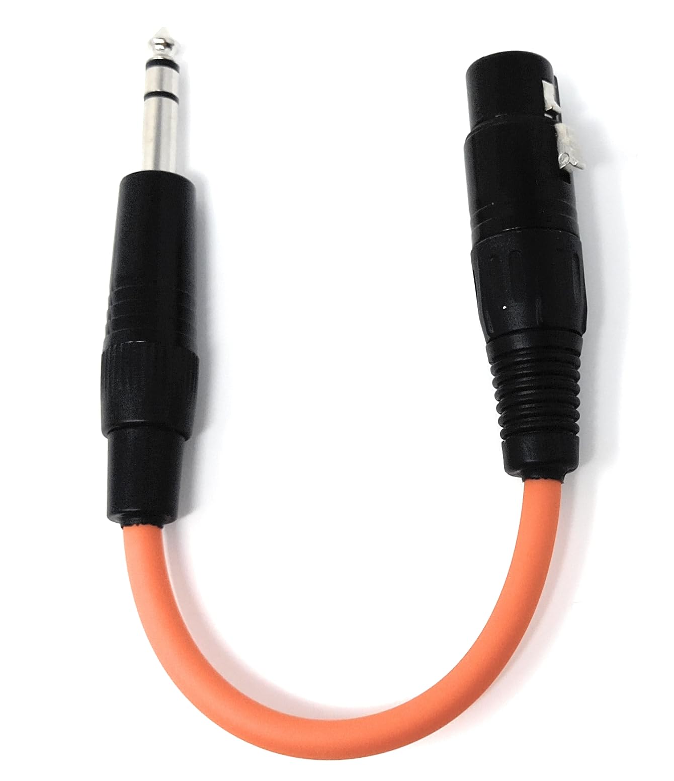 DRUT XLR 3 Pin Socket to 6.35mm (1/4 inch) Stereo Jack Plug Adaptor Audio Cable Lead