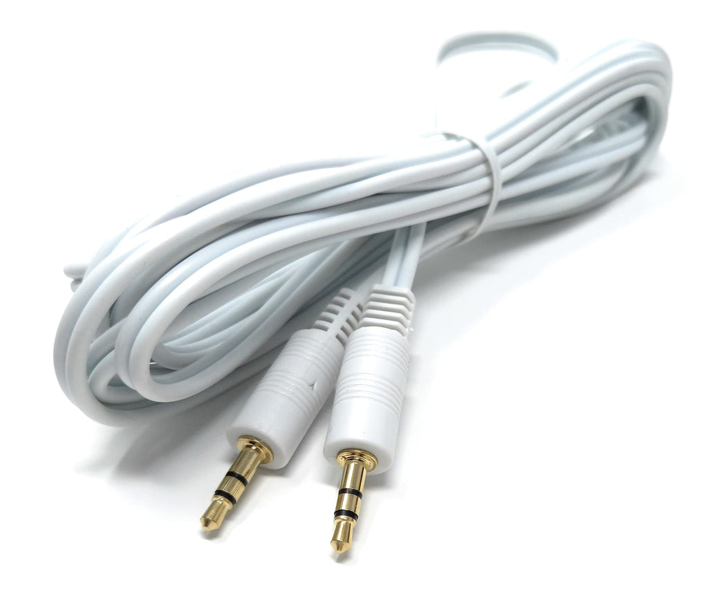 DRUT 3.5mm to 3.5mm Stereo Audio AUX Cable Gold Connectors, Small 3 pin Jack to Jack Speaker Lead