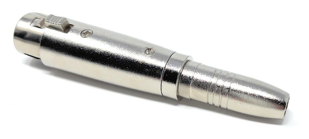DRUT XLR Female 3 Pins to 6.35mm Mono Jack Socket Cable Microphone Music Instrument Adapter Converter
