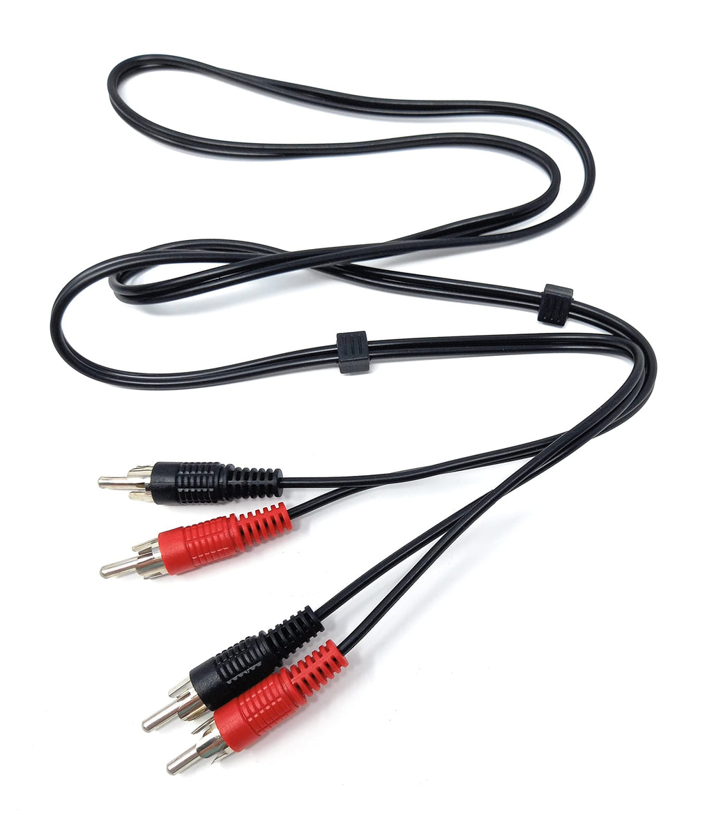 DRUT RCA to RCA Phono Twin Jack to Jack Stereo Audio Cable Lead Cord Compatible With CD/DVD/Amplifier/Hifi/DJ Mixer/Turntable