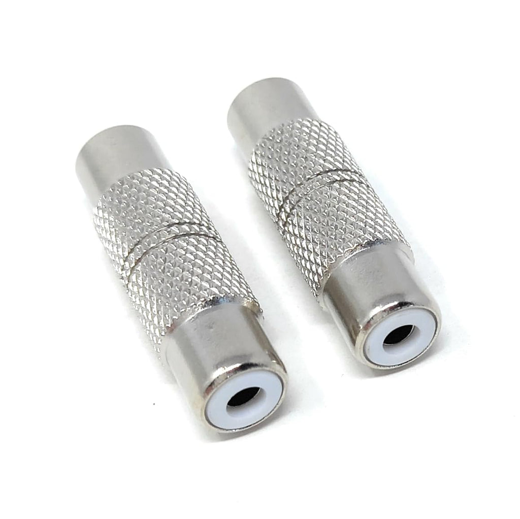 DRUT RCA Female to RCA Female Coupler, Single Phono Socket to Socket Adapter for RCA Cables, Speakers, Amplifiers, and Audio Systems