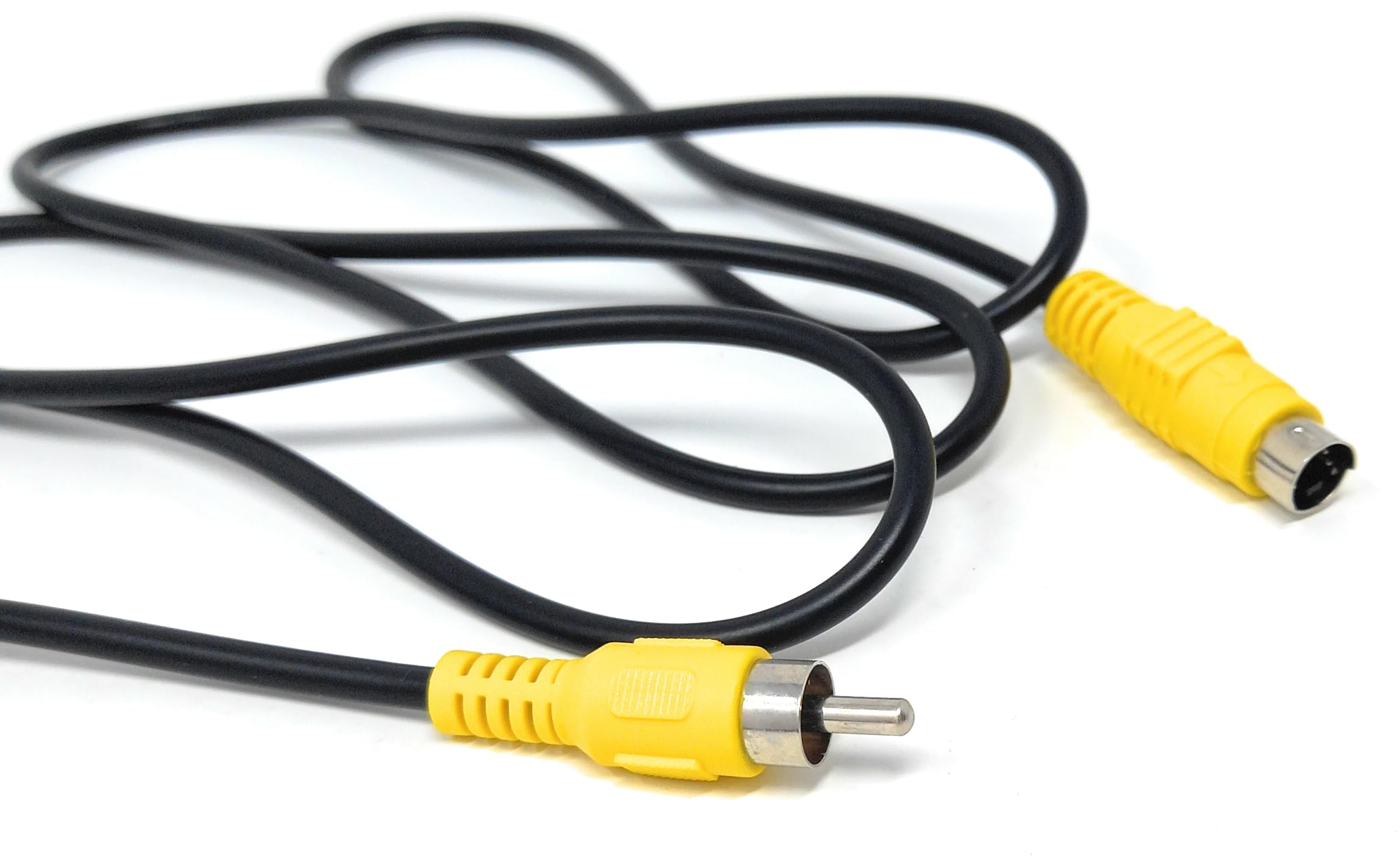 DRUT 1.5m Single RCA to S-Video 4-Pin TV AV Converter Cable – Adapter for PC, Computer, Video, and Projector