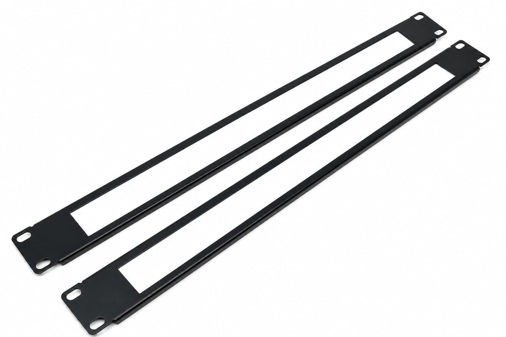 White Brush Cable Management Panel 19 Inch 1U, Universal Rack Mount Cable Entry Brush Strip for Data Cabinet, Server Rack, Network Cabinet & Patch Panel Organisation