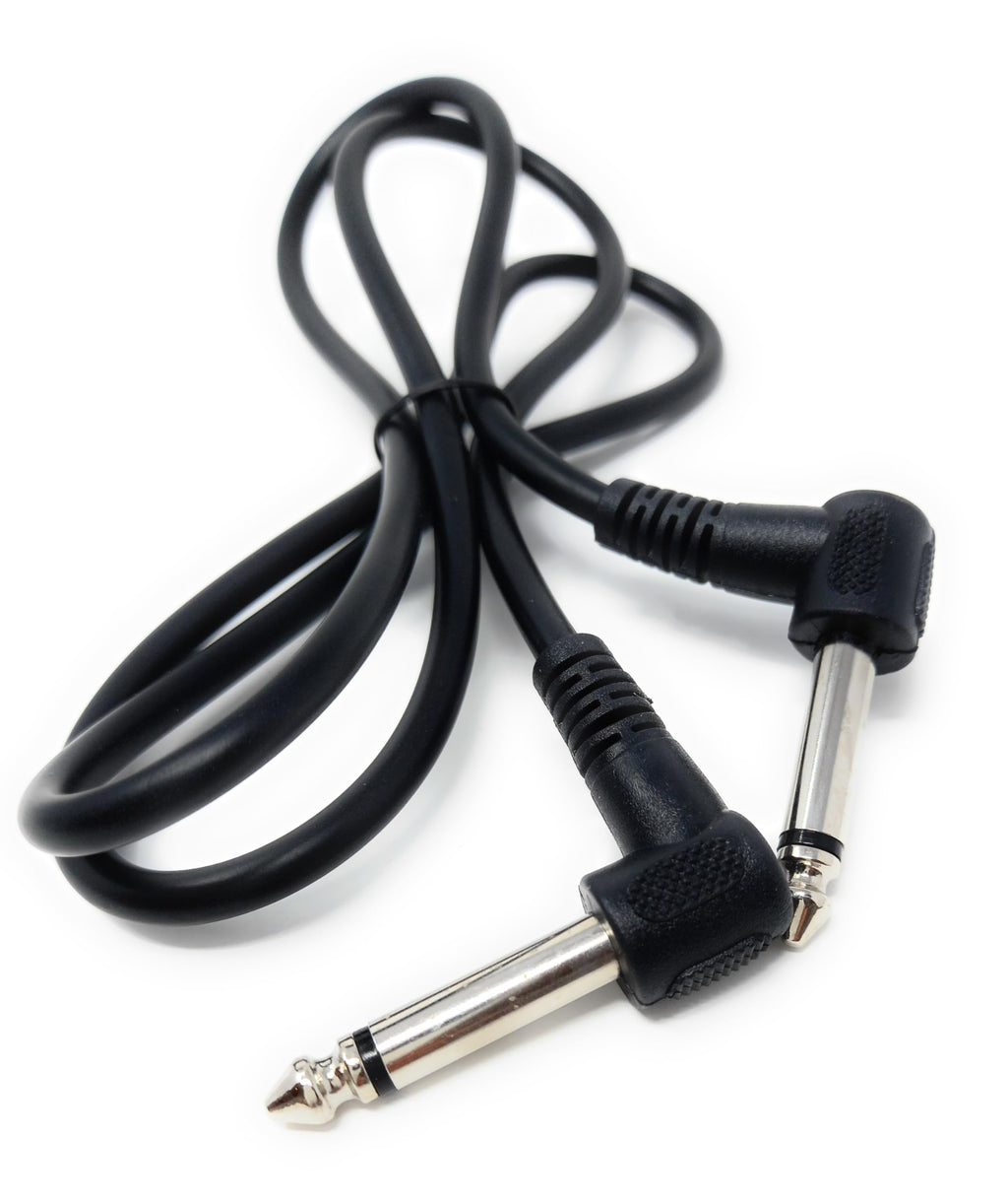 DRUT 6.35mm to 6.35mm Right Angle 90 Degree Jack Audio Mono Guitar Speaker Music Instrument Cable Lead
