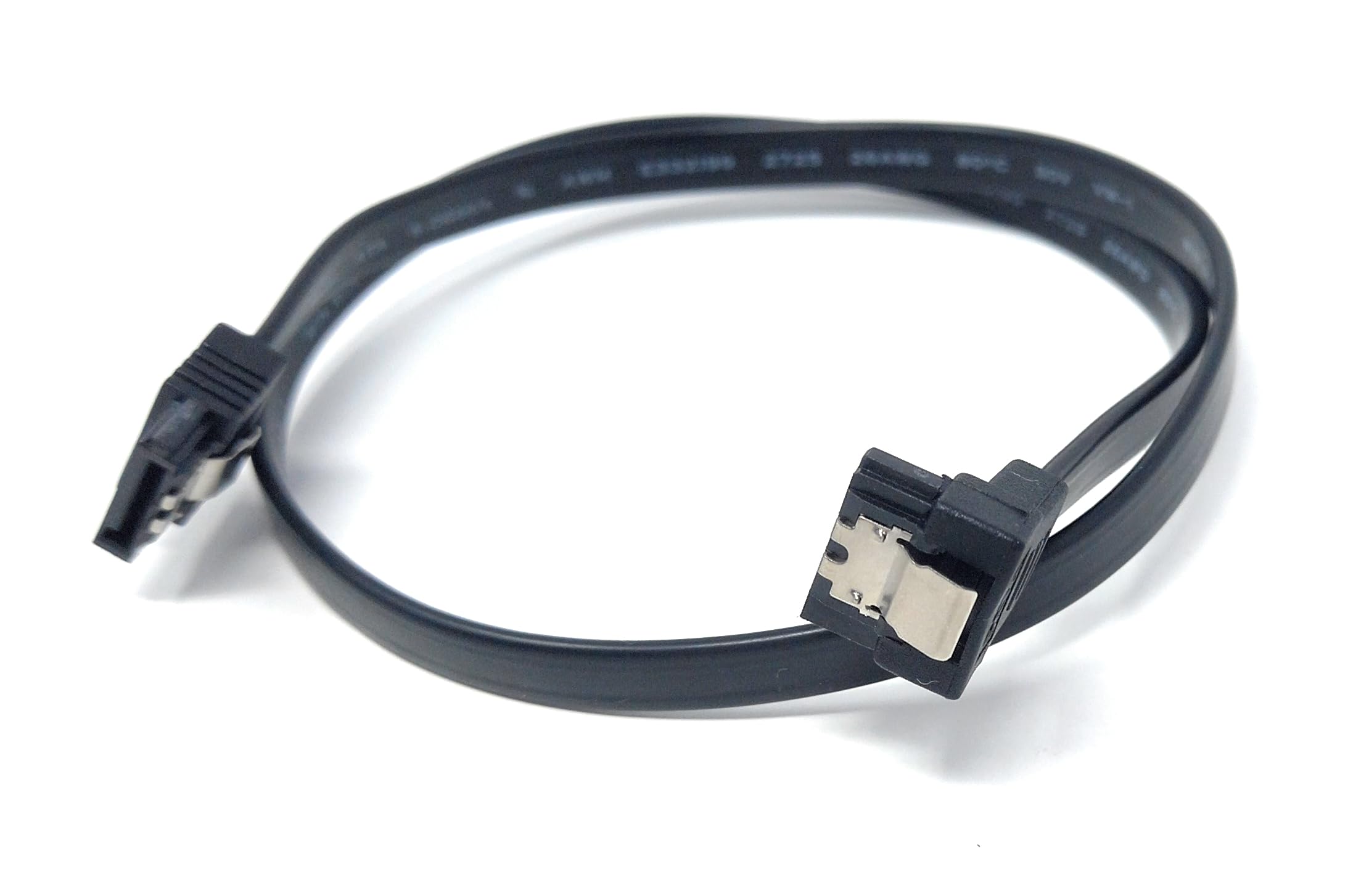 DRUT 90 Degree Right Angle SATA III 6.0 Gbps Data Cable, 50cm, Compatible With SATA HDD, SSD, CD Driver, CD Writer