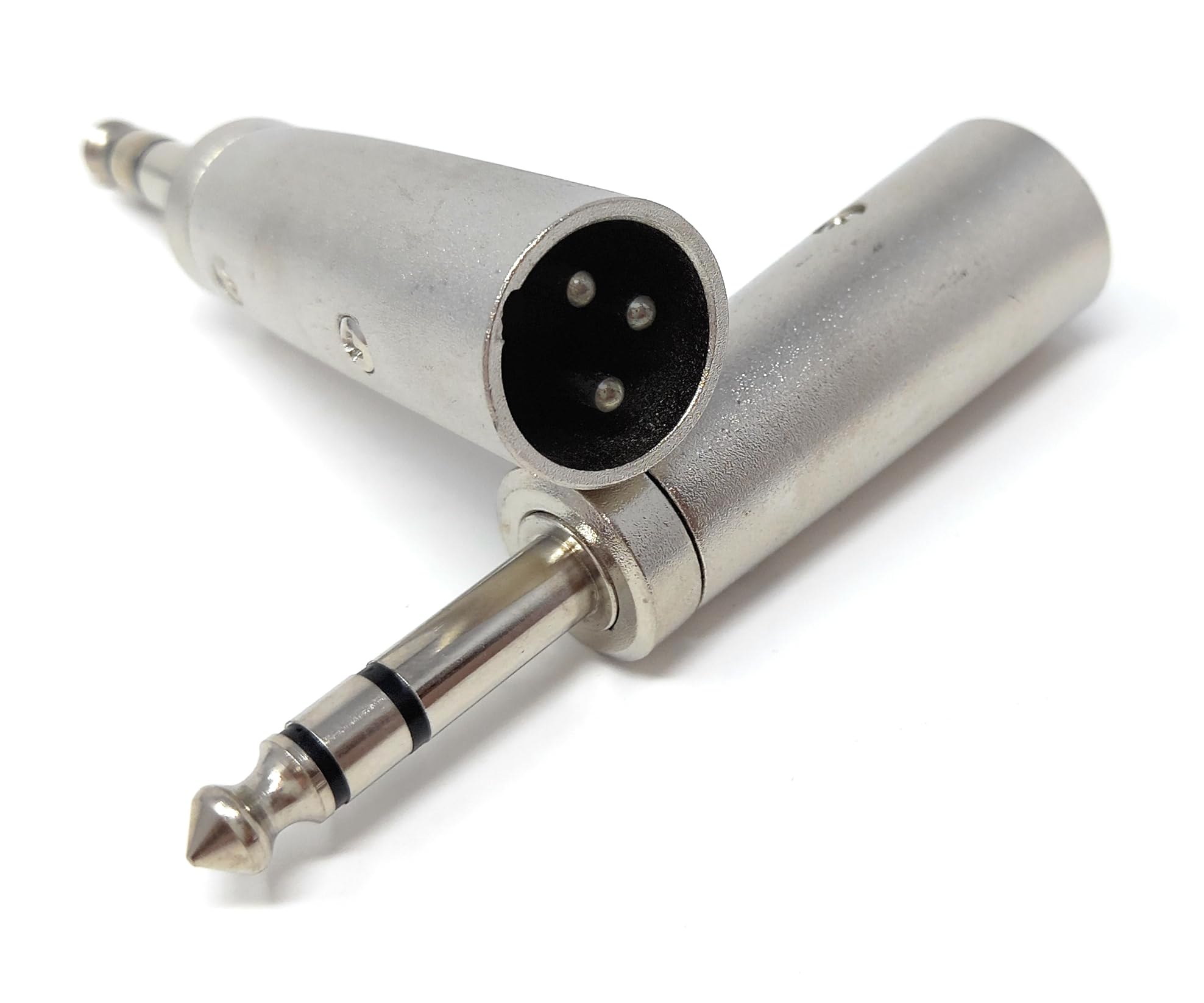 DRUT 6.35mm to XLR, 1/4 TRS to XLR Adapter Male to Male Cable Adaptor