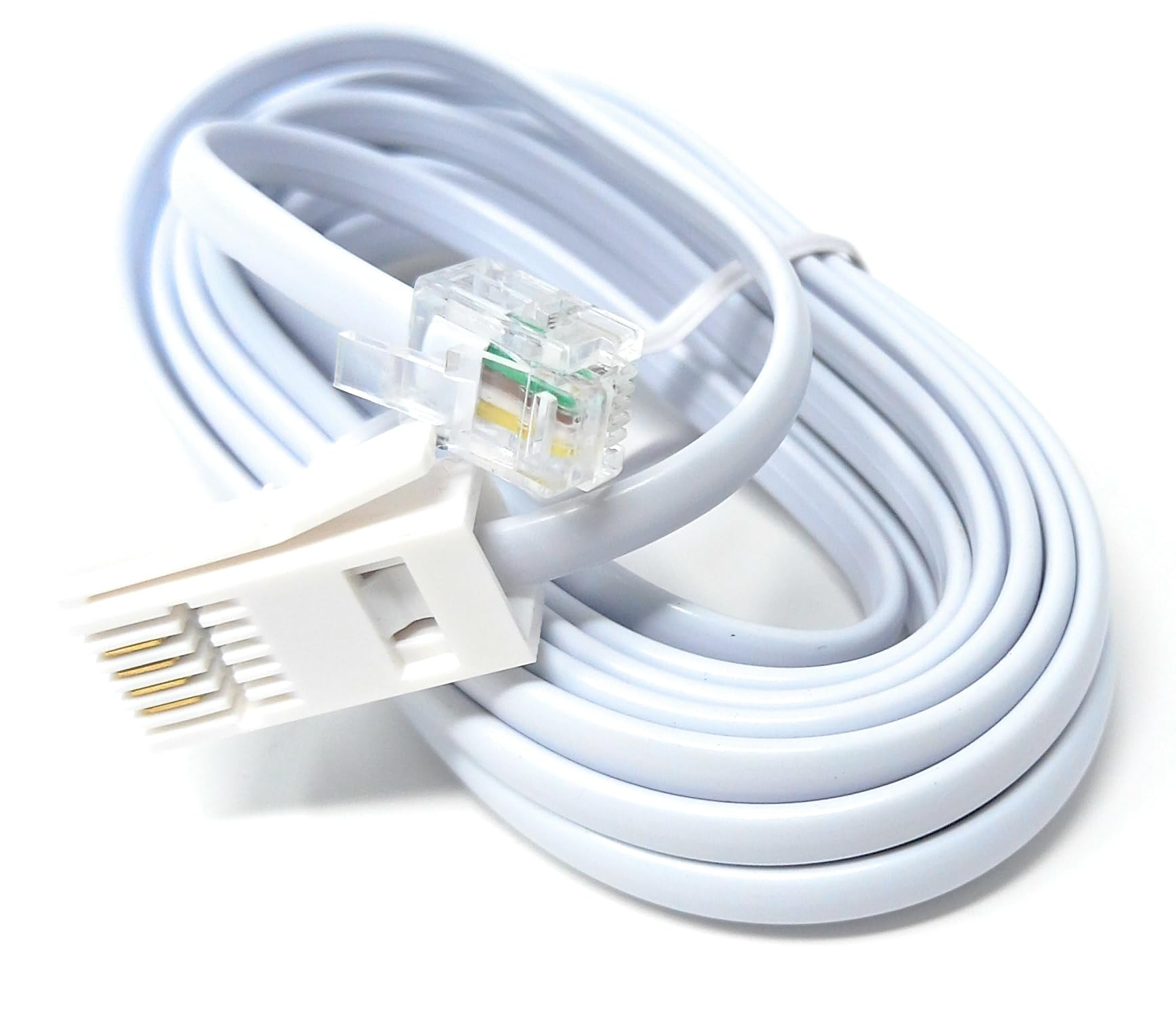 DRUT BT to RJ11 4 Wire (431A) Male to Male UK Telephone Modem Lead Cable