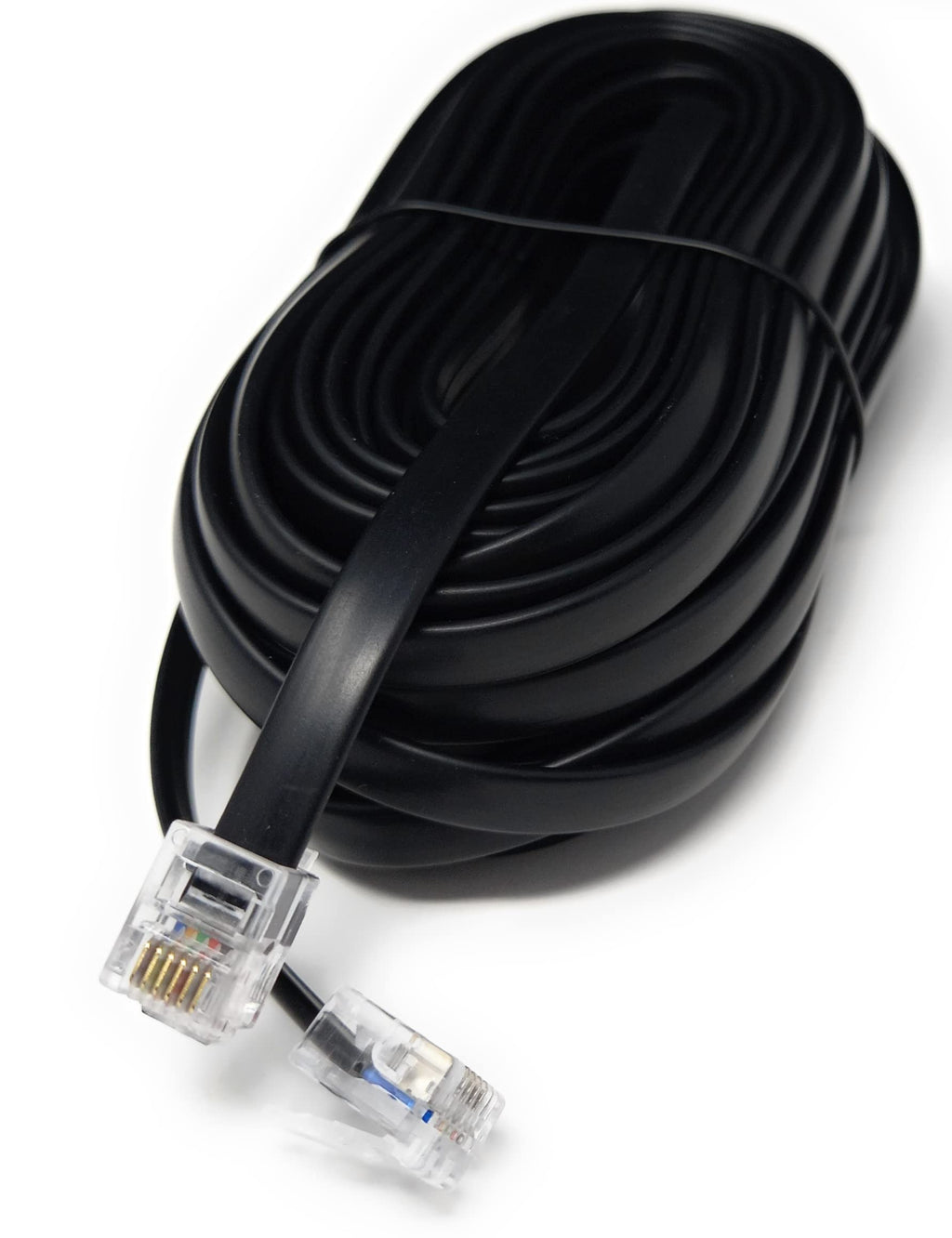 DRUT FLAT RJ12 to RJ12 6P6C Cable Lead Plug to Plug (RJ11 with 6 pin Wire)