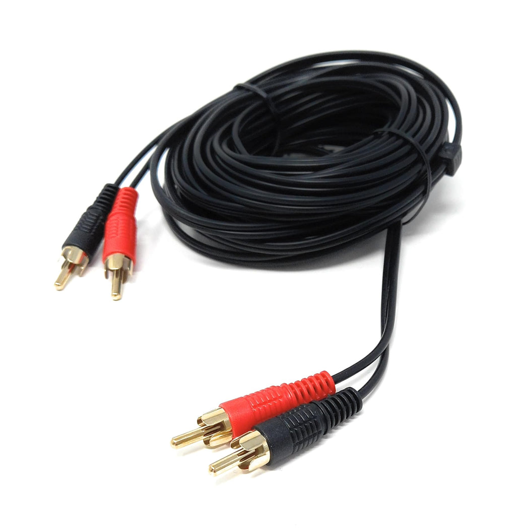 DRUT RCA to RCA Phono Twin Jack to Jack Stereo Audio Cable Lead Cord Compatible With CD/DVD/Amplifier/Hifi/DJ Mixer/Turntable