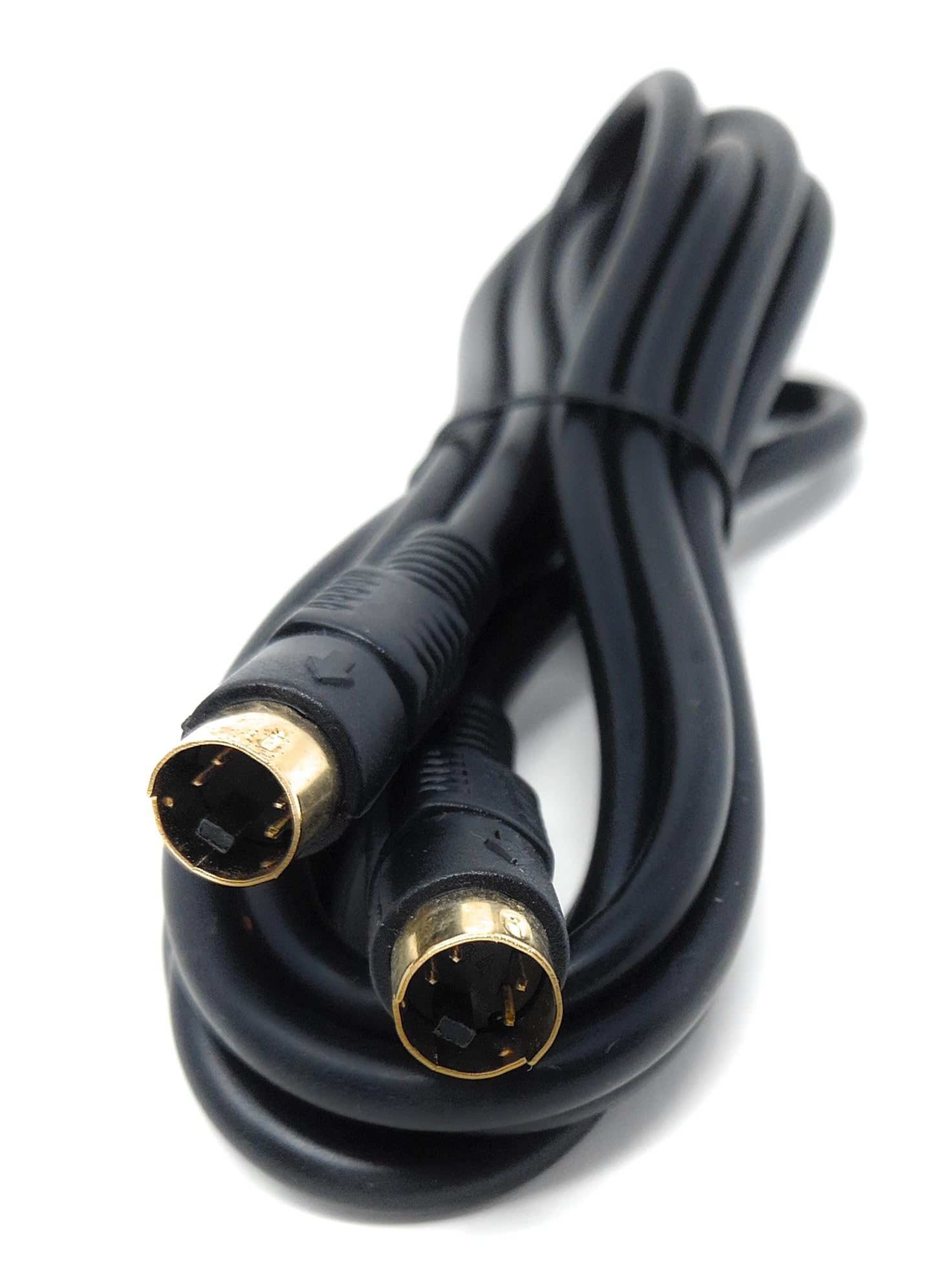 DRUT S-Video (SVHS) Cable 4-pin Male to Male Gold Plated Compatible With TV, HDTV, DVD, VCR, Camcorder, Game Console
