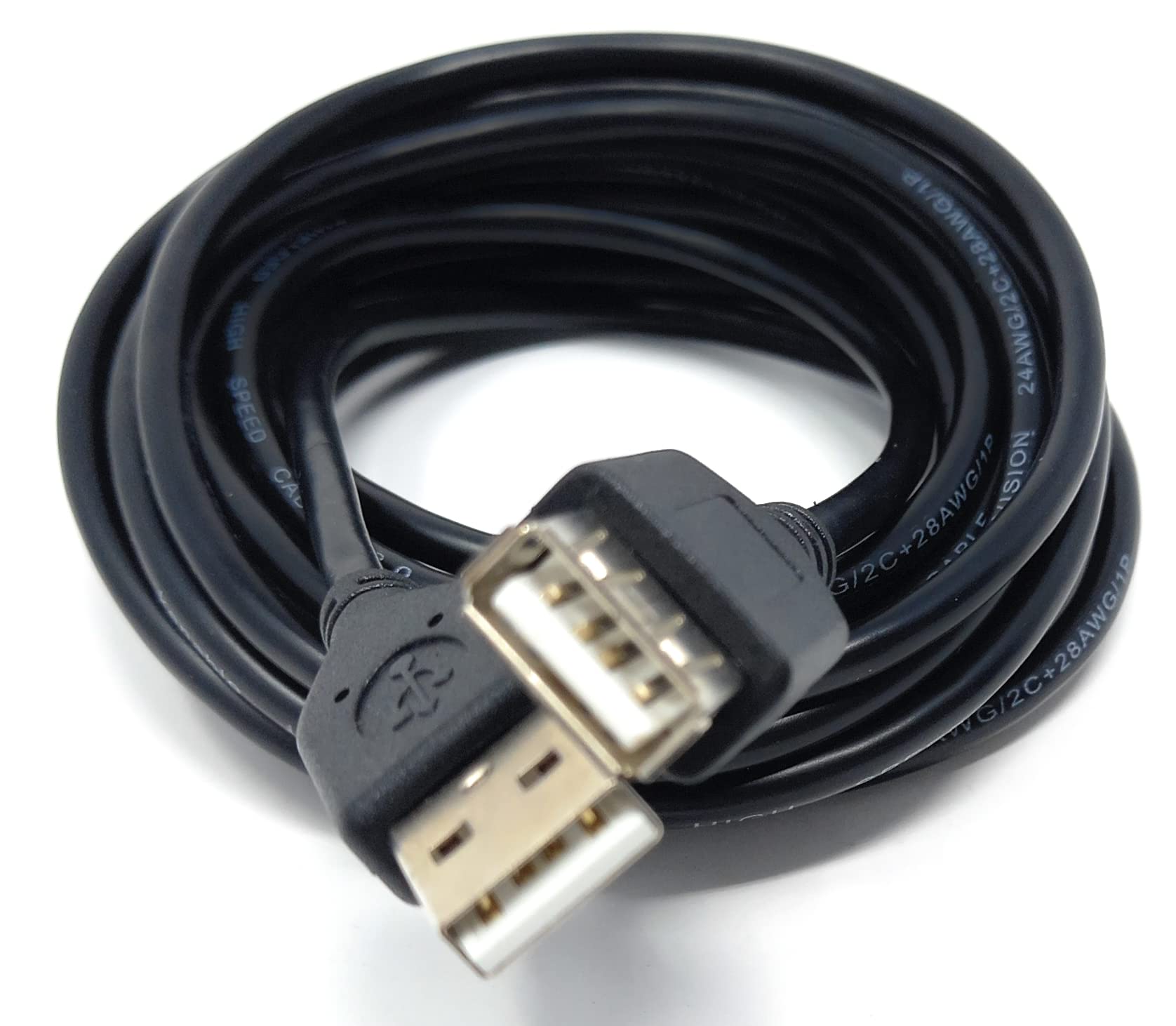 DRUT USB Male to USB Female 2.0 24AWG High Speed EXTENSION Cable A Plug to Socket