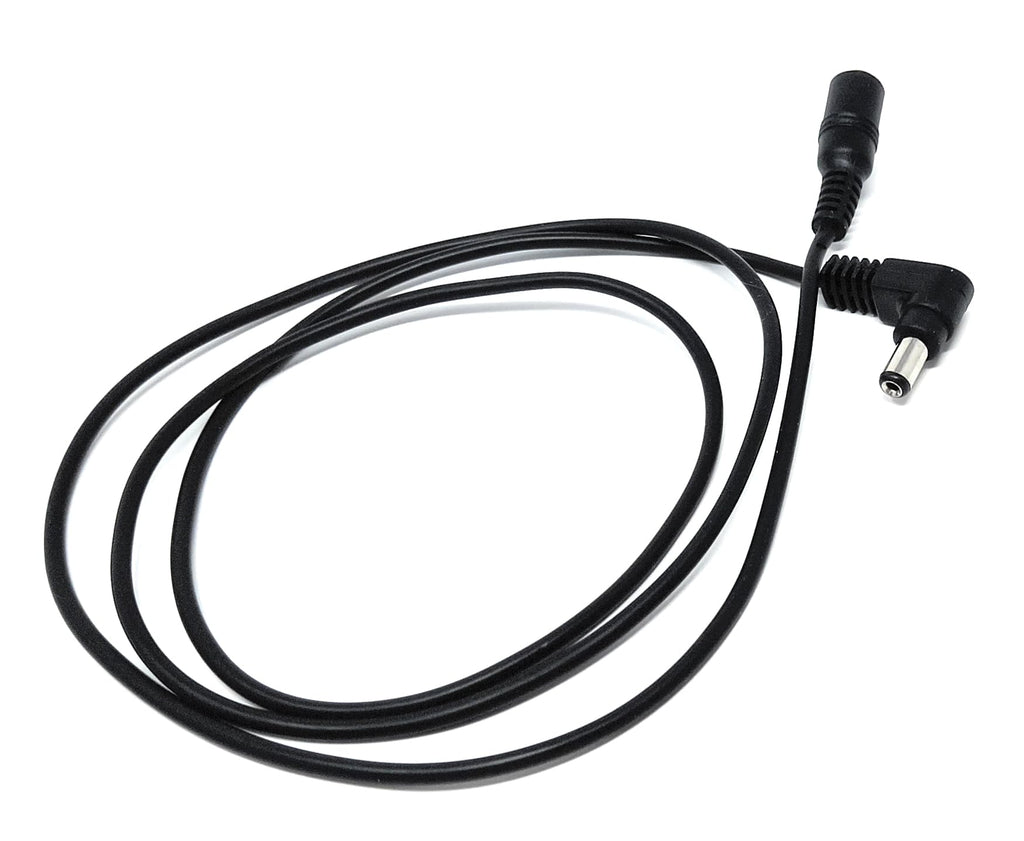 DRUT 5.5mm x 2.1mm Right Angled DC Power Male to Female Lead for Security Camera, LED Strip, CCTV IP Surveillance, Solar Panel, Music Instruments Extension Cable