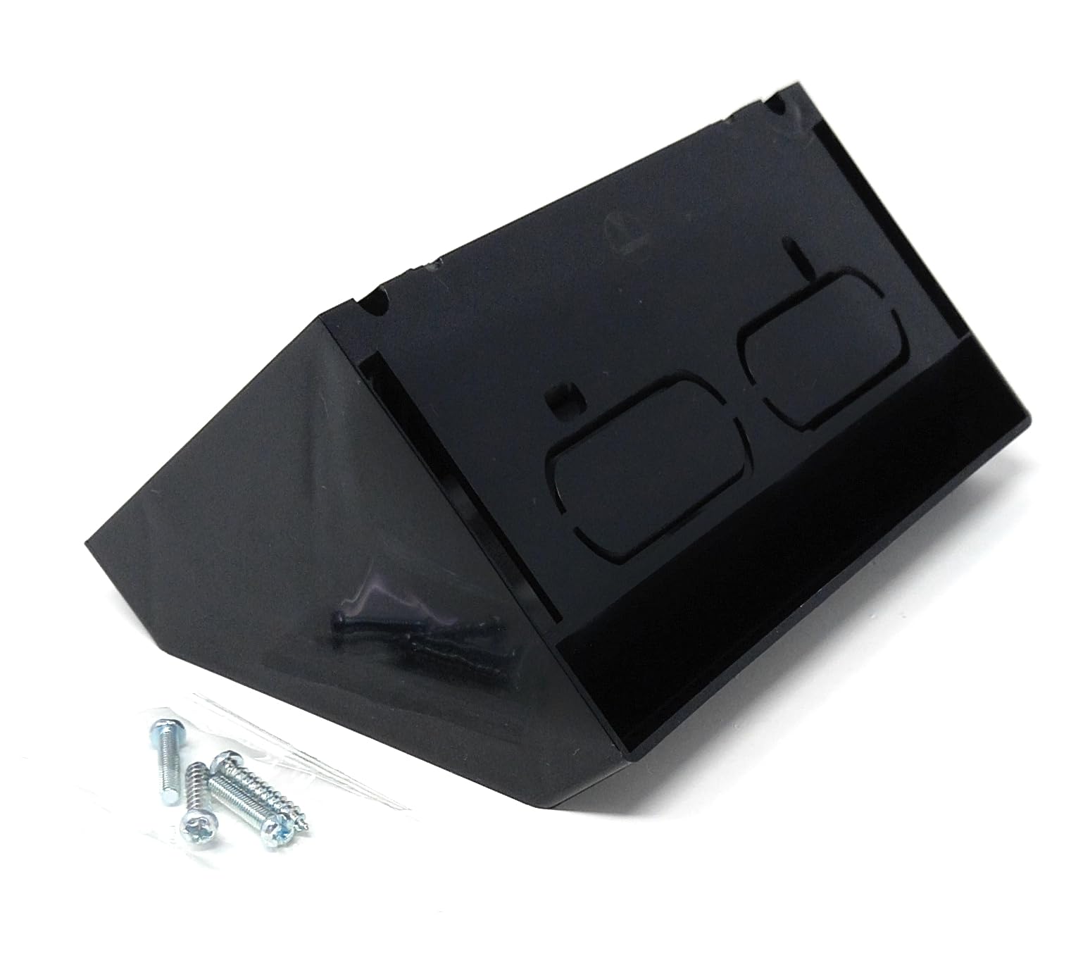 Double 2-Gang Surface Mount Pattress Electrical Back Box – 45° Angled for Faceplates, Workbench Applications (146mm x 85mm)