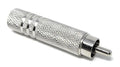 DRUT 6.35mm Mono Jack Socket to RCA Male Phono Plug Cable Adapter Converter Metal