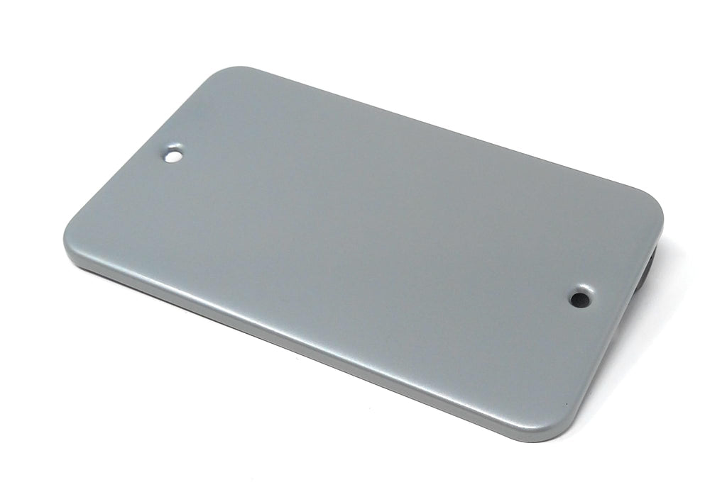 Dual Gang Metal Clad Blanking Plate – Durable Wall Faceplate Cover for Electrical Sockets with Screws Included (WxHxD): 140x80x4mm