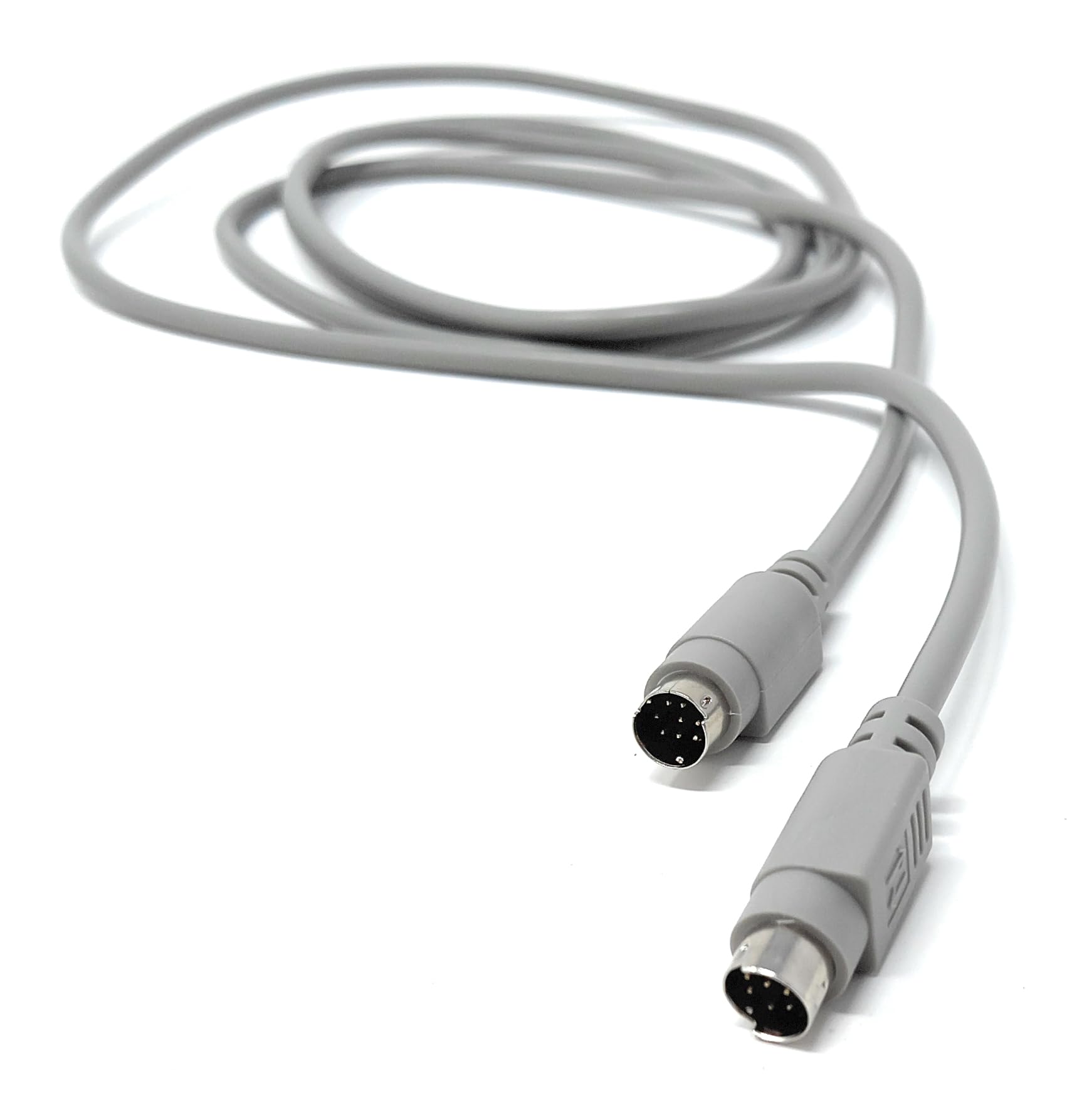 DRUT 2m 8-Pin Mini DIN Male to Male Crossover Cable – Audio Instrument Equipment Lead for PC, MIDI, AV, Control Interfaces