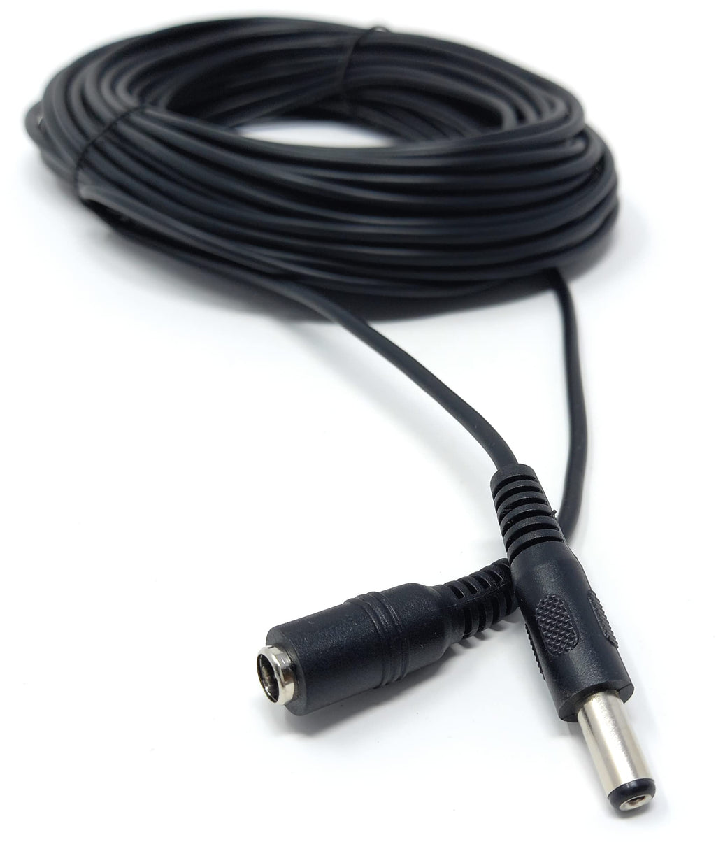 5.5mm x 2.1mm DC Power Plug to Socket, Male to Female CCTV, LED, Modem Router, Music Instruments Extension Lead Cable
