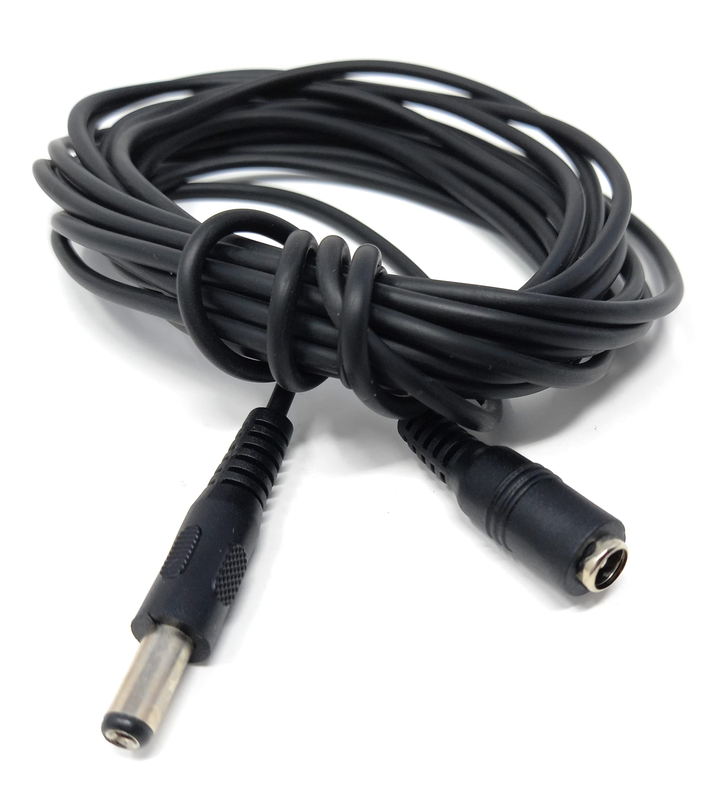 5.5mm x 2.1mm DC Power Plug to Socket, Male to Female CCTV, LED, Modem Router, Music Instruments Extension Lead Cable