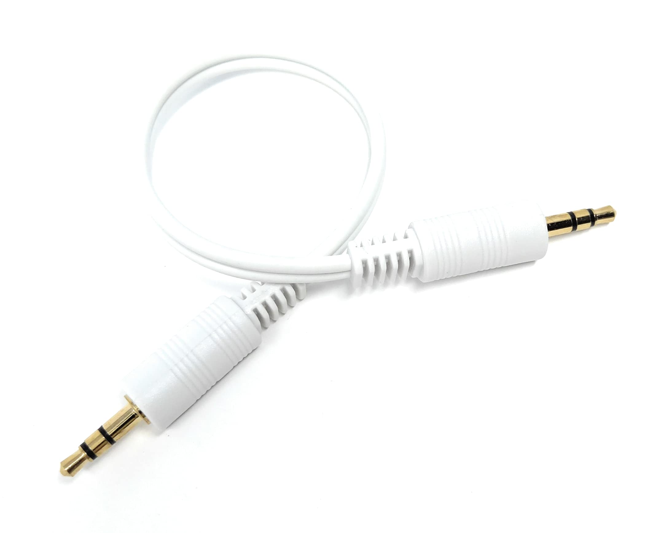DRUT 3.5mm to 3.5mm Stereo Audio AUX Cable Gold Connectors, Small 3 pin Jack to Jack Speaker Lead