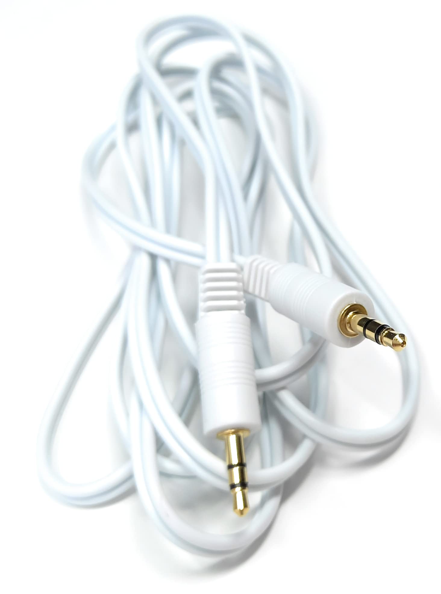 DRUT 3.5mm to 3.5mm Stereo Audio AUX Cable Gold Connectors, Small 3 pin Jack to Jack Speaker Lead
